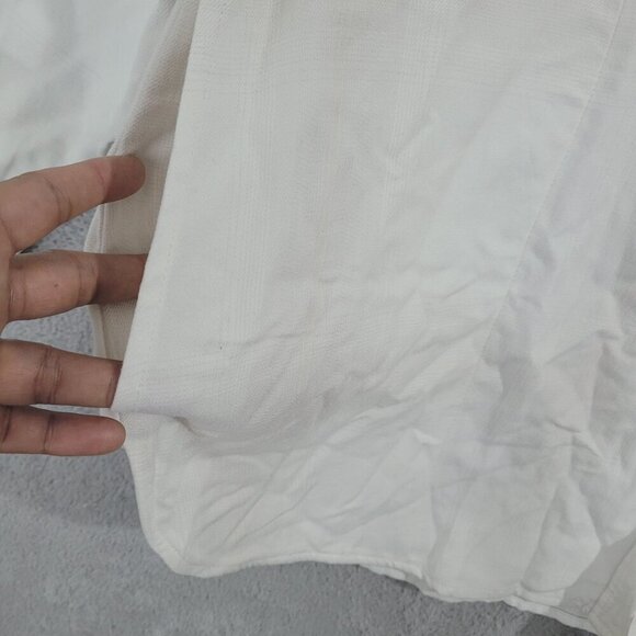 NEW Jachs Girlfriend Womens White Long Sleeve Button-Up Shirt Size XL H600 - Picture 9 of 10